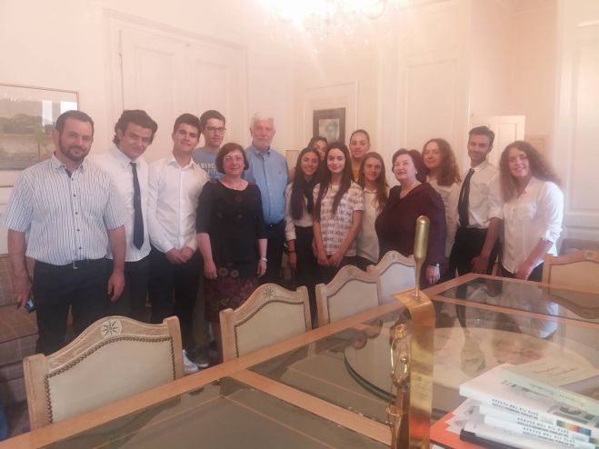 Μαθητές από την Κύπρο στο γραφείο του Περιφερειάρχη