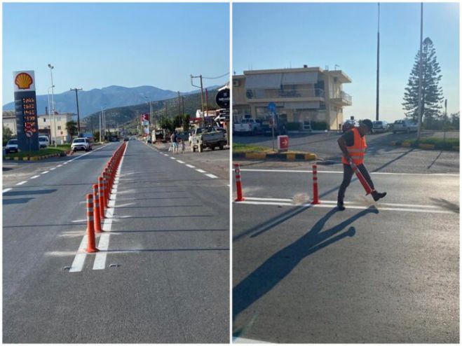 Σε εξέλιξη οι εργασίες για την ασφάλεια του δρόμου “καρμανιόλα” στο Άστρος (εικόνες)