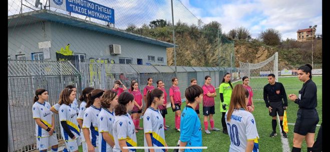 Μεγάλη νίκη για τη Μικτή Γυναικών Κ15 της ΕΠΣ Αρκαδίας