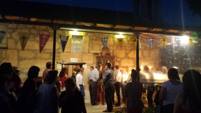 &Pi;&alpha;&nu;&eta;&gamma;&upsilon;&rho;&iota;&kappa;ό&sigmaf; &epsilon;&sigma;&pi;&epsilon;&rho;&iota;&nu;ό&sigmaf; &sigma;&tau;&omicron; &Epsilon;&xi;&omega;&kappa;&kappa;&lambda;ή&sigma;&iota; &tau;&omicron;&upsilon; &Gamma;&epsilon;&nu;&nu;&epsilon;&sigma;ί&omicron;&upsilon; &tau;&eta;&sigmaf; &Theta;&epsilon;&omicron;&tau;ό&kappa;&omicron;&upsilon; &sigma;&tau;&eta; &theta;έ&sigma;&eta; &Gamma;&kappa;&omicron;&rho;&tau;&sigma;&omicron;ύ&lambda;&iota; (&epsilon;&iota;&kappa;ό&nu;&epsilon;&sigmaf;)