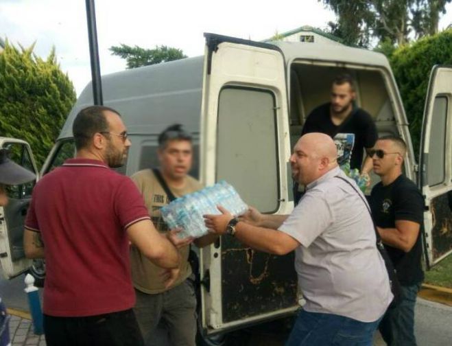 Ανθρωπιστική βοήθεια από την Χρυσή Αυγή στους πυρόπληκτους της Ανατολικής Αττικής