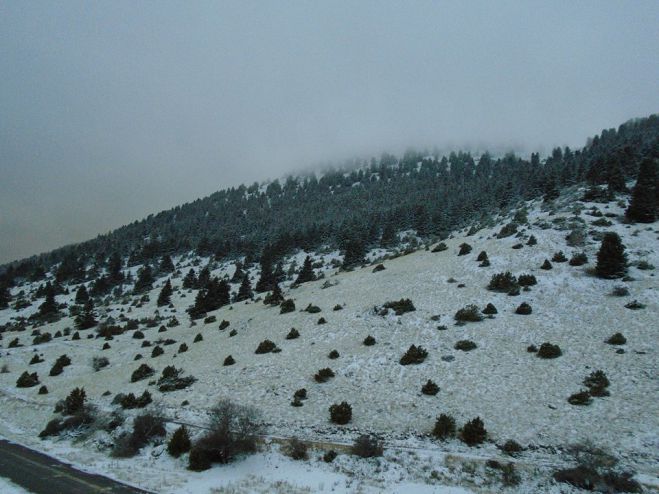Τα πρώτα χιόνια στο Χιονοδρομικό Κέντρο Μαινάλου (εικόνες)