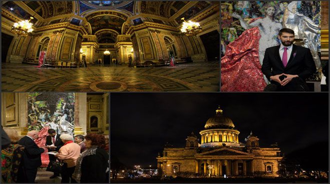 Εγκαινιάστηκε η νέα έκθεση του Αρκά Νίκου Φλώρου περίφημο Κρατικό Μουσείο της Ρωσίας (εικόνες)