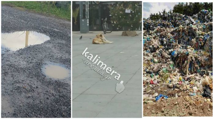 Δημοσκόπηση Rass | Λακκούβες, αδέσποτα και σκουπίδια τα σημαντικότερα προβλήματα στην Τρίπολη!