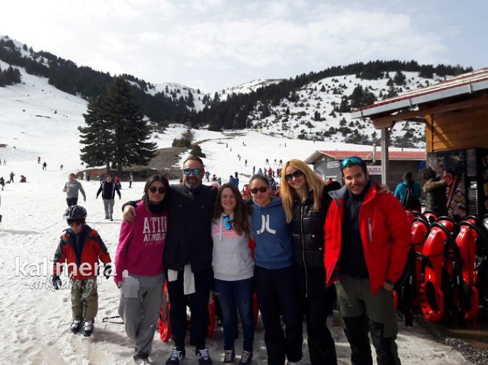 Στο Χιονοδρομικό Κέντρο Μαινάλου ο Γρηγόρης Γκουντάρας με τη Ναταλί Κάκκαβα! (εικόνες)