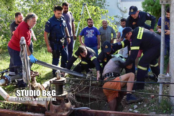48χρονος έπεσε σε πηγάδι στο Ναύπλιο (εικόνες)