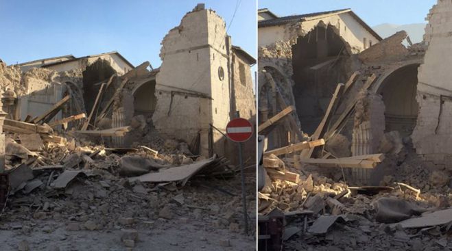 Σεισμός 6,7 Ρίχτερ - Άνοιξε η γη στην κεντρική Ιταλία (live εικόνα)