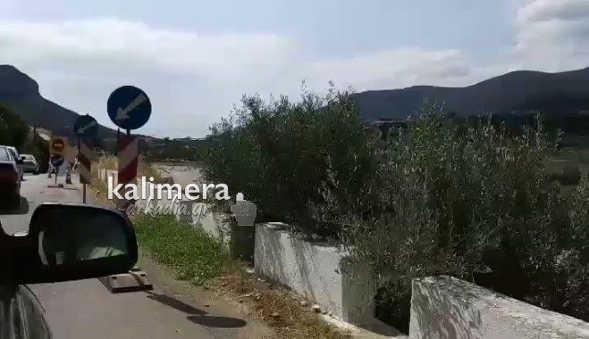Ανοιχτός ο δρόμος &quot;Τρίπολης - Άστρους&quot; - Κανονικά περνούν τα αυτοκίνητα (vd)