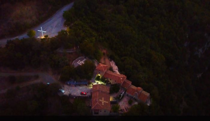 Γορτυνία | Η Μονή Φιλοσόφου ... από ψηλά - Δείτε βίντεο!