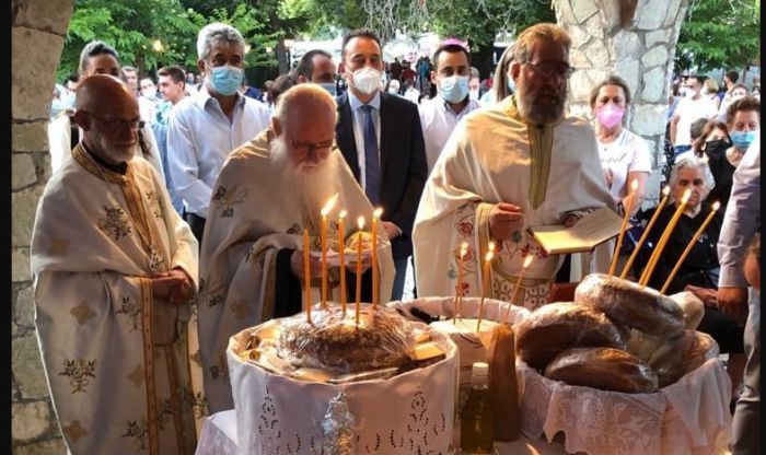 Η γιορτή της Αγίας Παρασκευής στα Λαγκάδια Γορτυνίας (εικόνες)