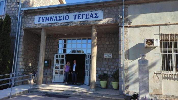 Ο Σκαντζός για την ενεργειακή αναβάθμιση του Γυμνασίου Τεγέας