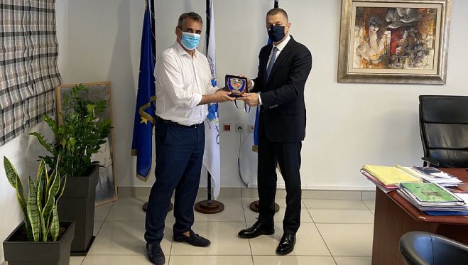 Τον Υφυπουργό Εθνικής Άμυνας υποδέχθηκε ο Κώστας Τζιούμης - Τι συζήτησαν για το 2021