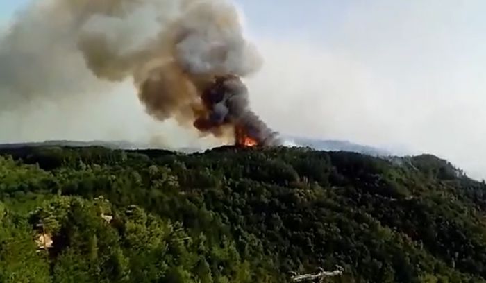 Φλέγεται η Κάπελη στη Γορτυνία - Νέο βίντεο