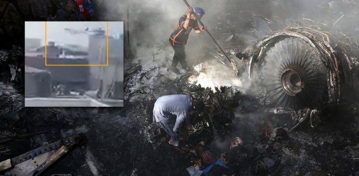 Αεροπλάνο έπεσε πάνω σε σπίτια στο Πακιστάν | Δείτε βίντεο - ντοκουμέντο (vd)