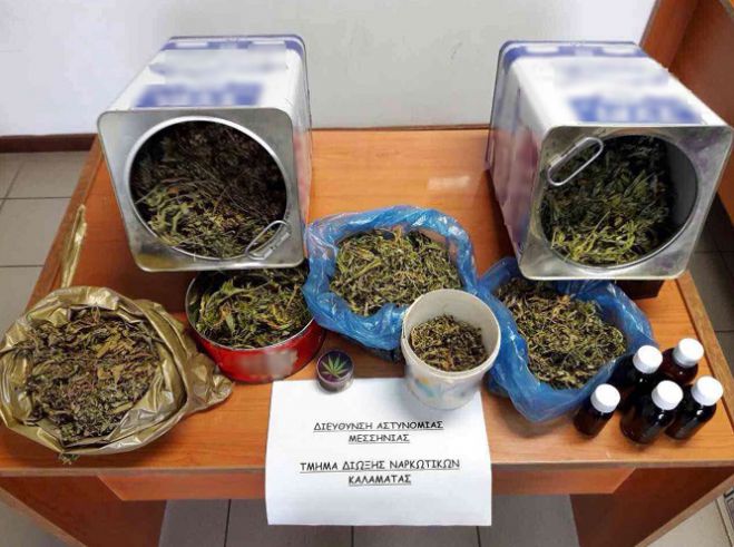 Αστυνομία – Μεσσηνία: Κατασχέθηκε πάνω από 1,5 κιλό κάνναβης και ποσότητα μεθαδόνης!