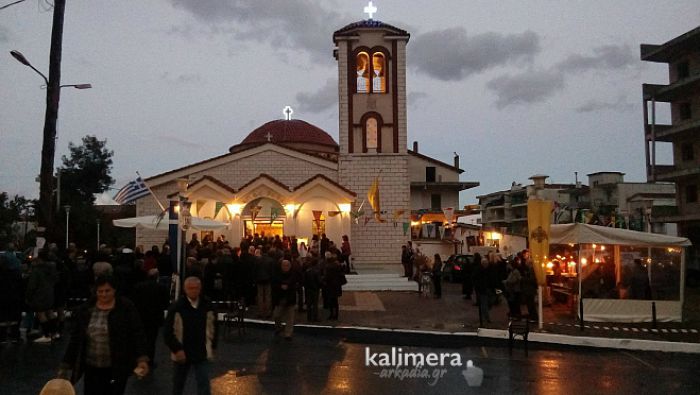 Ο καιρός ακύρωσε τη λιτάνευση της Εικόνας στο Ναό του Αγίου Ραφαήλ στην Τρίπολη