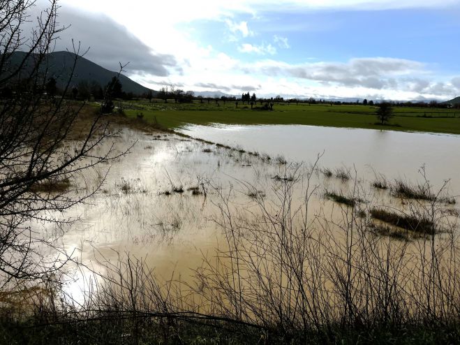 Πλημμύρες στον Μαντινειακό κάμπο από τις έντονες βροχοπτώσεις (εικόνες)