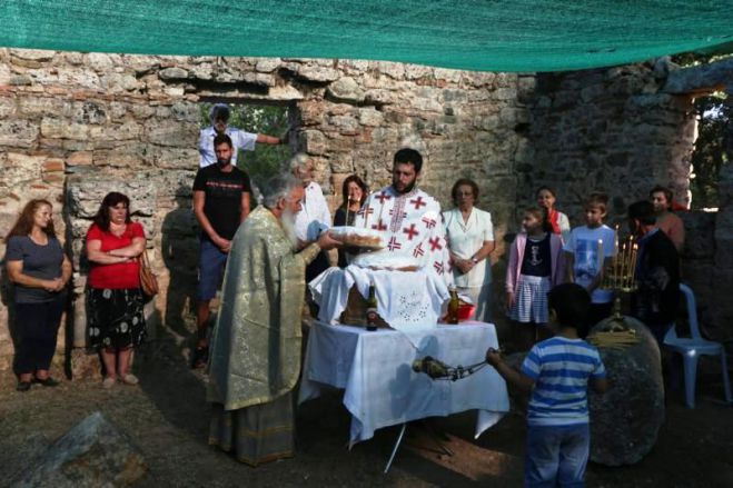 Η εορτή της Απότομης της Τιμίας Κεφαλής του Αγίου Ιωάννη στην Αρχαία Θέλπουσα Γορτυνίας (εικόνες)