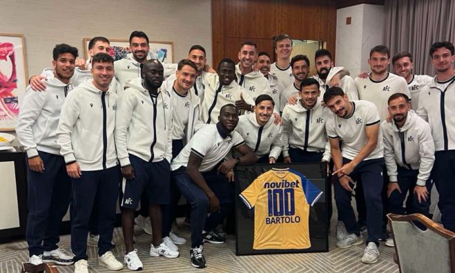 Ο Bartolo συμπλήρωσε 100 συμμετοχές με τη φανέλα του ASTERAS AKTOR!