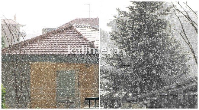 Τρίπολη: Χειμωνιάτικο σκηνικό μέσα στην &quot;καρδιά&quot; του Ιουλίου! (vd)