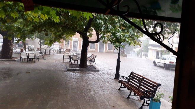 Ισχυρή καταιγίδα &quot;χτύπησε&quot; τη Νεστάνη (vd)