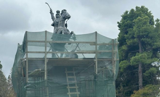 Επιστολή Αγγελάκου στην Εφορεία Αρχαιοτήτων Αρκαδίας για τις εργασίες στον ανδριάντα του Θεόδωρου Κολοκοτρώνη