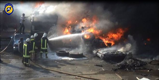 Ρωσικά μαχητικά ανατίναξαν νέο τουρκικό κομβόι (vd)