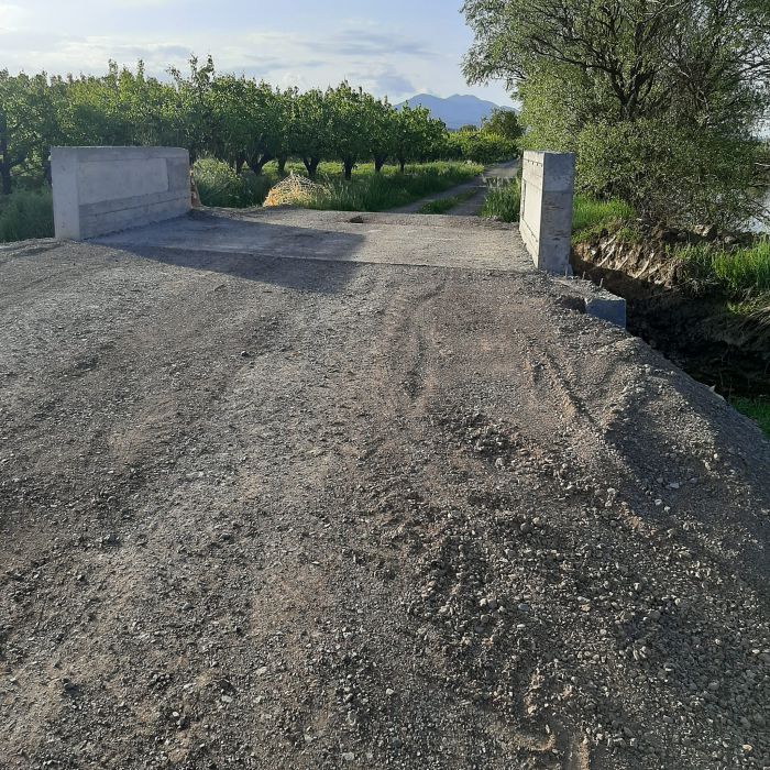 Σε κατασκευή γέφυρας αγροτικής οδοποιίας στο Καμάρι Τεγέας προχώρησε ο Δήμος Τρίπολης