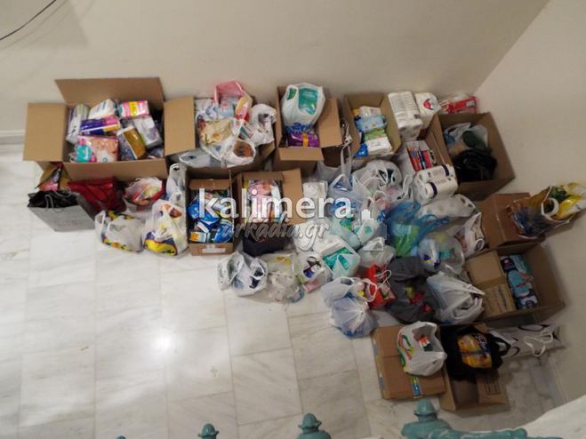 Ανθρωπιστικό υλικό για τους πρόσφυγες σε Μεγαλόπολη και Βόρεια Κυνουρία
