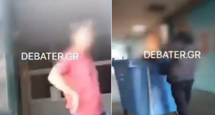 Σοκαριστικά βίντεο με επεισόδια στο ΕΠΑΛ Αιγάλεω – Μαθητές μπαίνουν με μηχανάκι μέσα στο σχολείο και σπρώχνουν κάδους