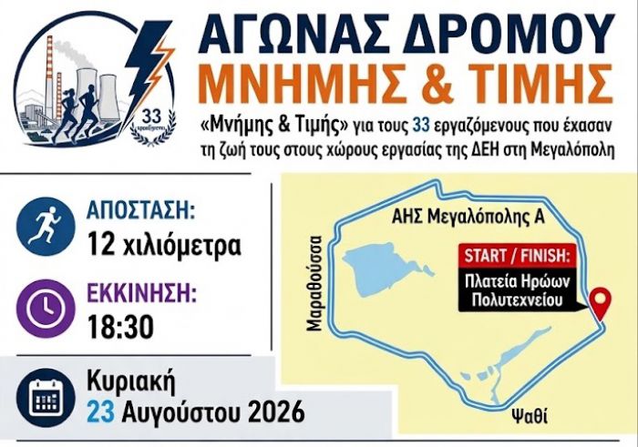 &Mu;&epsilon;&gamma;&alpha;&lambda;ό&pi;&omicron;&lambda;&eta; | &Alpha;&gamma;ώ&nu;&alpha;&sigmaf; &Mu;&nu;ή&mu;&eta;&sigmaf; &kappa;&alpha;&iota; &Tau;&iota;&mu;ή&sigmaf; &gamma;&iota;&alpha; &tau;&omicron;&upsilon;&sigmaf; 33 &epsilon;&rho;&gamma;&alpha;&zeta;&omicron;&mu;έ&nu;&omicron;&upsilon;&sigmaf; &pi;&omicron;&upsilon; έ&chi;&alpha;&sigma;&alpha;&nu; &tau;&eta; &zeta;&omega;ή &tau;&omicron;&upsilon;&sigmaf; &sigma;&tau;&omicron;&upsilon;&sigmaf; &chi;ώ&rho;&omicron;&upsilon;&sigmaf; &epsilon;&rho;&gamma;&alpha;&sigma;ί&alpha;&sigmaf; &tau;&eta;&sigmaf; &Delta;&Epsilon;&Eta;