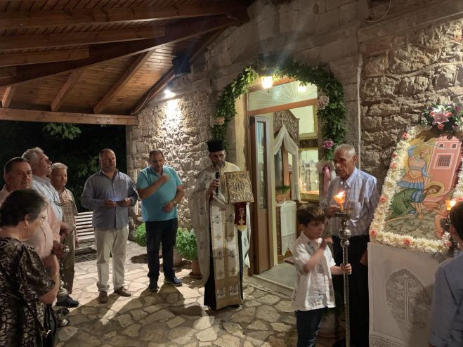 Η εορτή του Αγίου Ιωάννη του Προδρόμου στο Ελληνικό Γορτυνίας (vd)