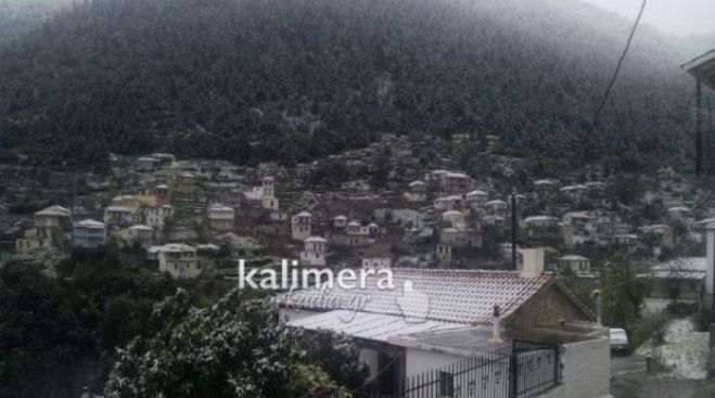 Χιόνια μέσα στο Νοέμβριο δείχνουν τα μερομήνια!