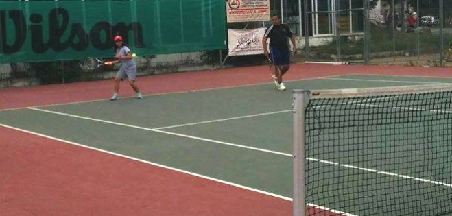 Εσωτερικό τουρνουά τένις της ΑΕΚ - Νικητές Παπαηλίου και Δουκουμόπουλος