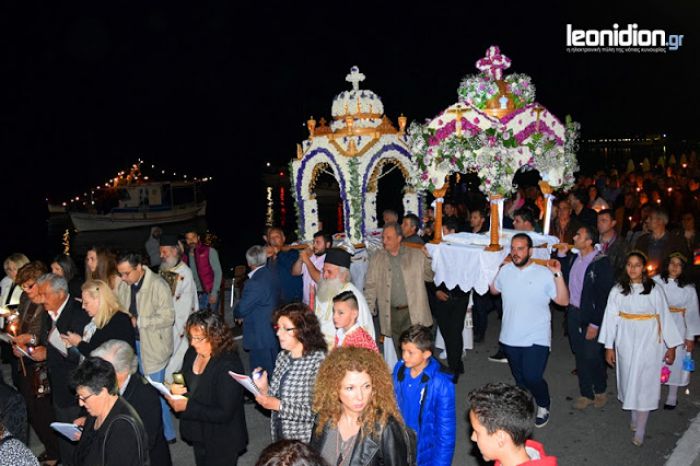 Η περιφορά των Επιταφίων σε Τυρό και Λεωνίδιο (vd)!