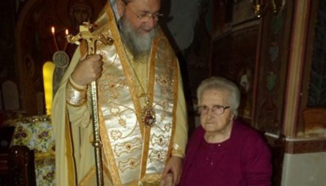 &Epsilon;&kappa;&omicron;&iota;&mu;ή&theta;&eta; &eta; &mu;&eta;&tau;έ&rho;&alpha; &tau;&omicron;&upsilon; &Mu;&eta;&tau;&rho;&omicron;&pi;&omicron;&lambda;ί&tau;&eta; &Kappa;&omicron;&rho;ί&nu;&theta;&omicron;&upsilon;