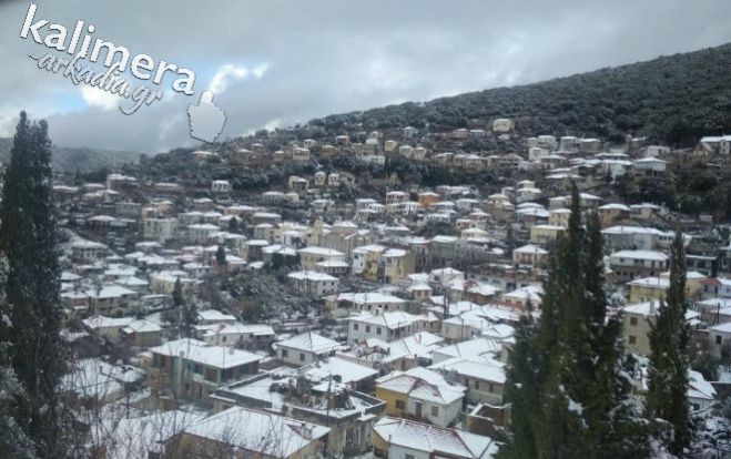 Γορτυνία | Φωτογραφικά &quot;κλικ&quot; από τα χιονισμένα Τρόπαια!