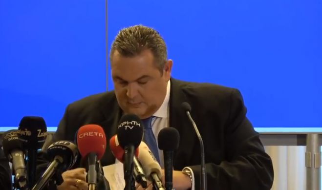 Live η συνέντευξη Τύπου του Πάνου Καμμένου