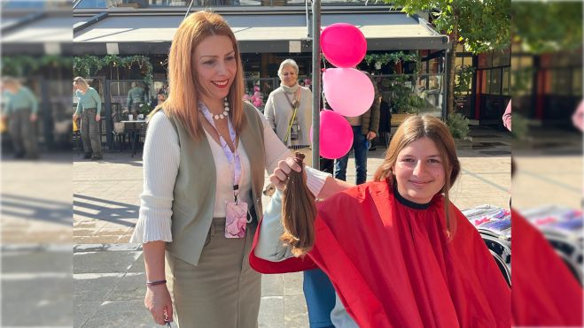 Ευχαριστίες για τη συνδιοργάνωση και τη στήριξη στη δράση " Δώρισε τα μαλλιά σου χάρισε ελπίδα"