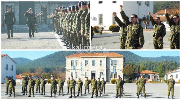 Τρίπολη -Βροντοφώναξαν τον όρκο τους οι νεοσύλλεκτοι στο στρατόπεδο «Κολοκοτρώνη» (vd)