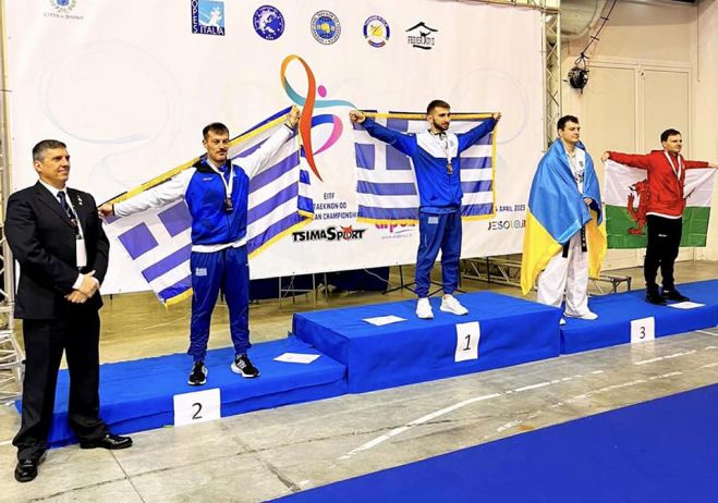 &Pi;&alpha;&nu;&epsilon;&upsilon;&rho;&omega;&pi;&alpha;ϊ&kappa;ό Taekwon-Do | &Alpha;&sigma;&eta;&mu;έ&nu;&iota;&omicron;&sigmaf; &omicron; &Pi;&alpha;&nu;&alpha;&gamma;&iota;ώ&tau;&eta;&sigmaf; &Kappa;&omicron;&kappa;&kappa;ά&lambda;&alpha;&sigmaf; &alpha;&pi;ό &tau;&eta;&nu; &Tau;&rho;ί&pi;&omicron;&lambda;&eta;!