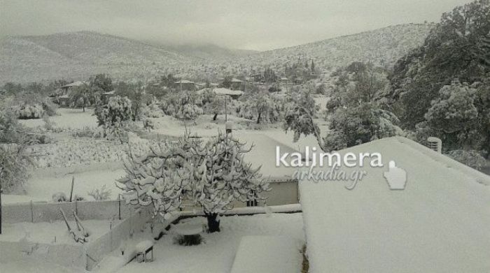 Νέο κύμα κακοκαιρίας ... ξαναφέρνει τον χιονιά στην Αρκαδία!