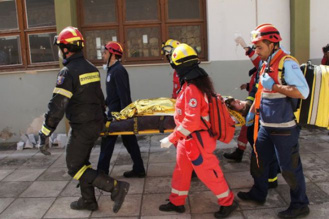 Άσκηση ετοιμότητας για μεγάλο σεισμό με την κωδική ονομασία «Πελασγός 2014» στο εργοστάσιο της Μεγαλόπολης!