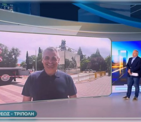 Τζιούμης στον ΣΚΑΪ: «Ιερό σύμβολο για την Τρίπολη ο ανδριάντας του Κολοκοτρώνη» (vd)