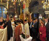 Αρχιερατικός πανηγυρικός Εσπερινός στο Ναό Αγίου Γεωργίου στο Λεβίδι (εικόνες)