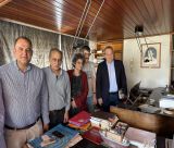 Επίσκεψη στο σπίτι του Μίκη Θεοδωράκη και συνάντηση με την οικογένεια του είχαν οι Κούλης, Φάμελλος και Παρασκευόπουλος