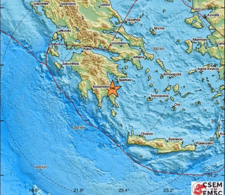 Σεισμός μέσα στη νύχτα κοντά στο Λεωνίδιο