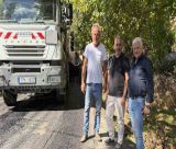 Στη Μάκρη ο Τζιούμης: «Το μεγάλο έργο των ασφαλτοστρώσεων συνεχίζεται και στα χωριά μας» (vd)