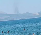 Πυρκαγιά στην Αργολίδα - Ορατή από το Παράλιο Άστρος (vd)