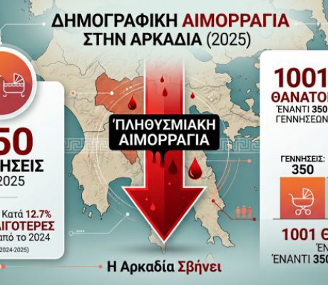 Αρκαδία – Ακατάσχετη (πληθυσμιακή) αιμορραγία